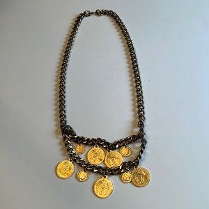 Vintage “gold tone” coin necklace/belt.